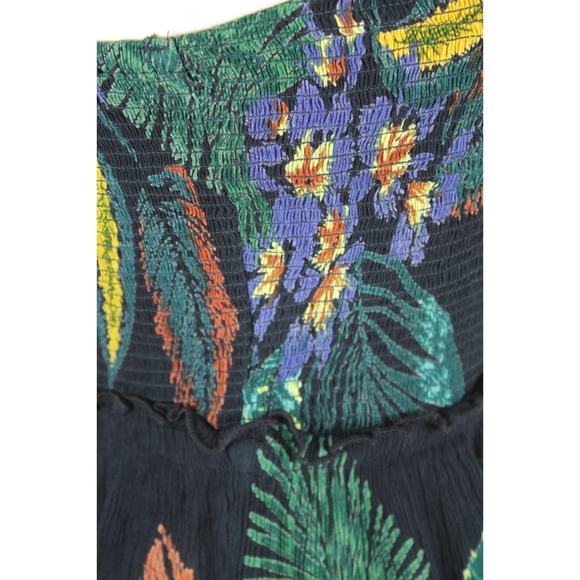 NWT Patrons of Peace Tank Top size M Smocked Crinkle Tropical Marine - Picture 6 of 10